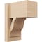 Ekena Millwork 8-in W x 12-in D x 16-in H Funston Block Rough Cedar Woodgrain TimberThane Outlooker, Primed Tan OUTUR080X12X16FST44RCPR - alternate 1